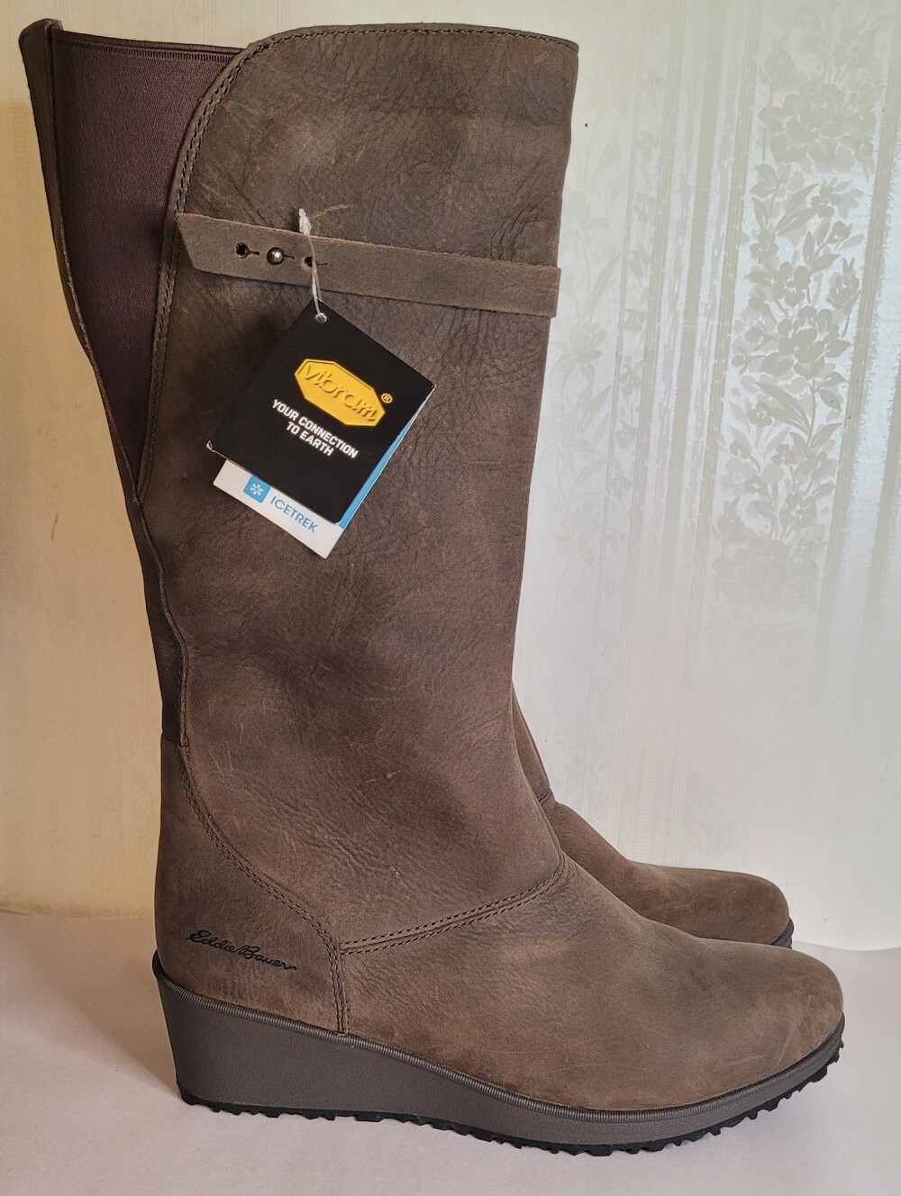 Eddie Bauer Knee-High Leather Boots NWT Size 11 - Picture 2 of 14